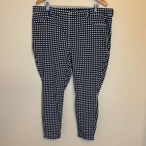 Legacy Navy Checkered Plus Size Pants